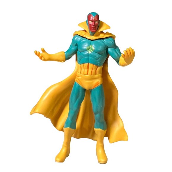 VISION MARVEL AGE OF ULTRON 3.75” ACTION FIGURE PVC TOY ON BASE - Picture 1 of 10